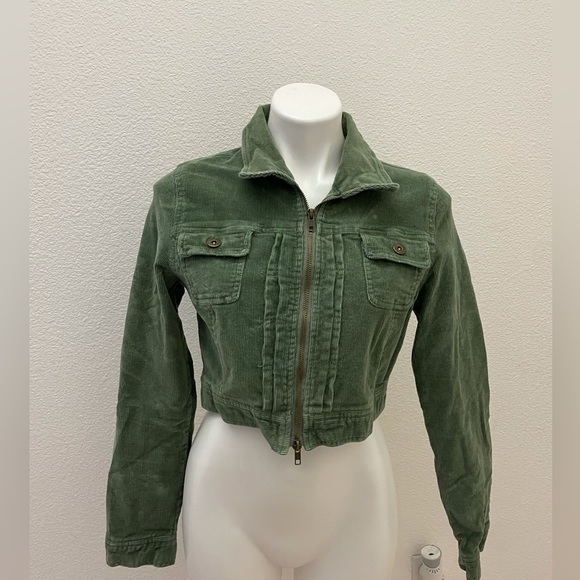 Jackets & Blazers - Y2k corduroy cropped jacket
